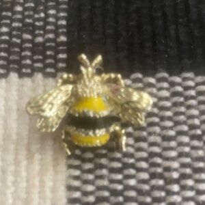 Gold and Yellow Bee Brooch